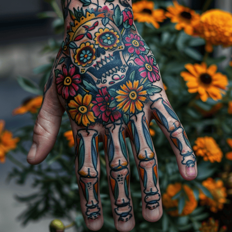 23 Skeleton Hand Tattoo Designs and Ideas (For Men and Women)